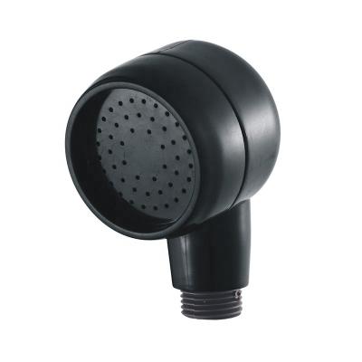 China With Switch Bathroom Accessories ABS Plastic Hand Held Shower Head Black for sale