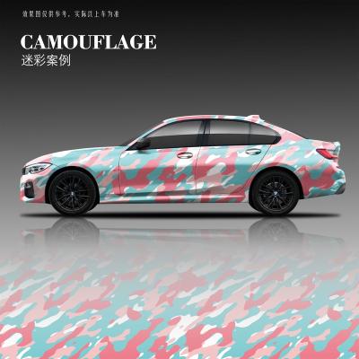 China Scratch Resistant Gray Blue Digital Camo Car Vinyl Wrap Vehicle Stretch Glue Truck Pink Digital Camouflage White Black Car Wrapping Film for sale