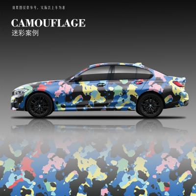 China Scratch Resistant Camo Camouflage Customized Vinyl Graphics Sticker Car Wrap Auto Body Wrapping Film Vinyl Wrap Rolls For Car for sale