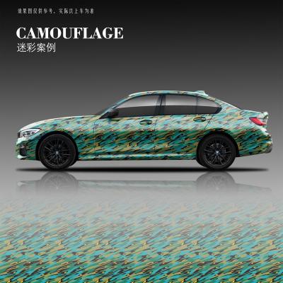 China Scratch Resistant Vehicle Full Wrapping Sticker Camouflage Camouflage Film Car Vinyl Wrap Auto Camouflage Sticker for sale