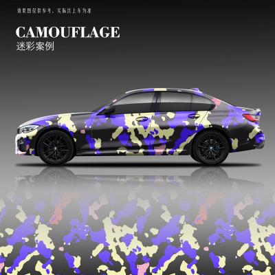 China Scratch Resistant Vehicle Full Wrapping Vinyl Wrapping Aluminum Foil Car Camouflage Film Car Vinyl Wrap PVC Ceiling Film for sale