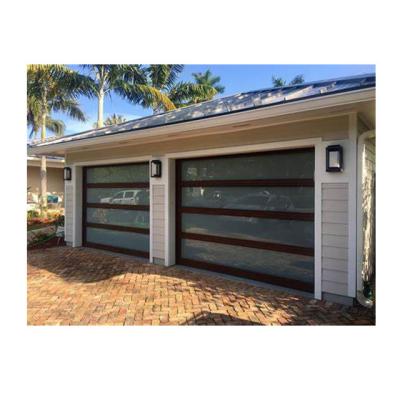 China Eco - Friendly Electric Garage Doors Prices Customized Classic Aluminum Automatic Garage Door for sale