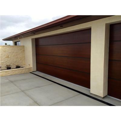 China Hot Selling Wood Grain Screen Eco - Friendly Roll Up Garage Door Automatic Garage Door for sale