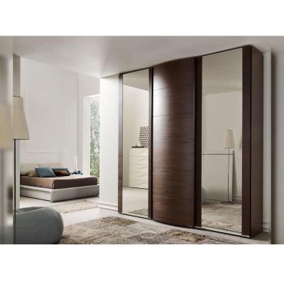 China Expandable Glass Door Closet Bedroom Sliding Door Wardrobes Clothes Walk In Cabinet for sale