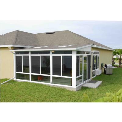 China Soundproof; security lowes sunrooms home tempered glass aluminum sunroom for sale