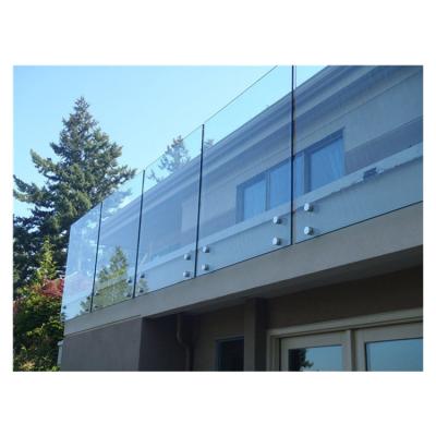 China safety balcony railing designs exterior glass balustrade for stair railing for sale