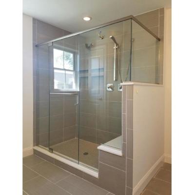 China Soundproof; Frameless Hinged Sliding Safety Tub Door Shower Enclosure for sale