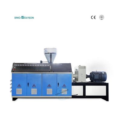 China CE ISO Certified SJZ-80/156 Conical Twin Screw Extruder for PVC Wall Panel Production for sale