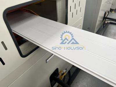 China Double Screw WPC PVC Wall Ceiling Panel Machine With Omron / RKC Temperature Meter for sale