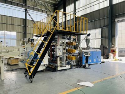 China UV PVC Sheet Manufacturing Machine Marble Sheet Extrusion Line for sale