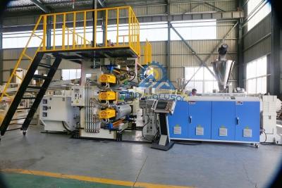 China HSJZ-80/156 Artificial PVC Marble Sheet Making Machine(1220*2440mm) for sale