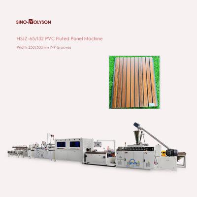 China HSJZ-65/132 PVC Flute Wall Panel Making Machine(7/9 Grooves) for sale