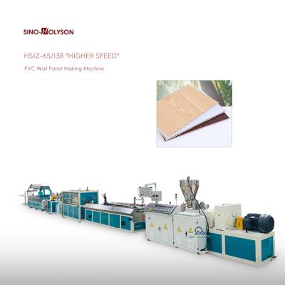 China HSJZ-65/138 Higher Speed PVC Wall  Panel Making Machine (Speed upto 6-8m/min) for sale