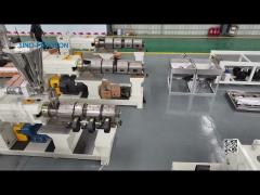 37kw Twin Screw Extruder WPC Solid Door Frame Extrusion Line