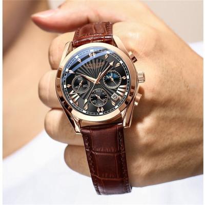 China Automatic Date Mens Wristwatches Quartz Calendar Date Simple Luxury Analog Gift Waterproof Luminous Quartz Men Watch for sale