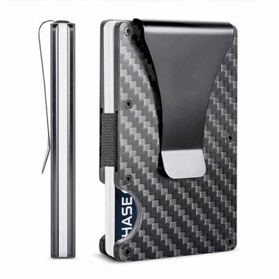 China No RFID Mens Carbon Fiber Wallet Attention Minimalist Aluminum Metal Wallet for sale