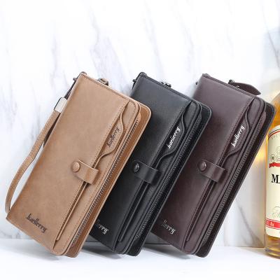 China None Wholesale Baellerry Men's Vintage Business Style Long Phone Holder Wallet for sale