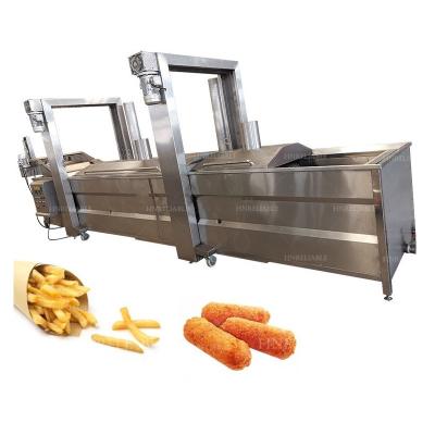 China Automatic LPG Gas Easy Frying Snacks Banana Plantain Chips Deep Fryer Machine with 304 Stainless Steel Material for sale