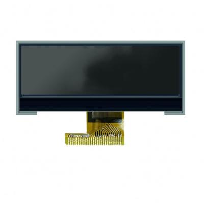 China CNK Mini Display Segment Code Blue STN Y-G Positive Display Transmissive 128x32 LCD Display Screen. 62.16(W)x17.14(H)mm for sale