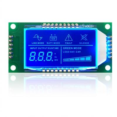 China Custom interface 3 digit 7 segment display CNK and TN seven size positive 10-segment display. 53.5x19mm for sale