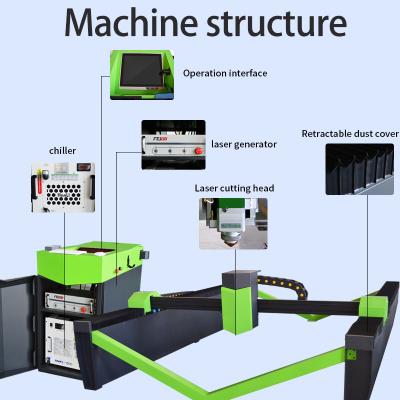 China Portable CNC Cutting Machine , 1000-2000W Fiber Laser Cutting Machine for sale