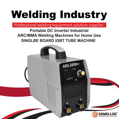 China Industrial IGBT Tube Portable ARC Welder Single Board ARC 200 Welding Machine for sale