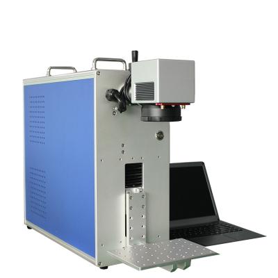 China 10W 20W 30W Air Cooled Portable Fiber Laser Marking Machine For Metal for sale