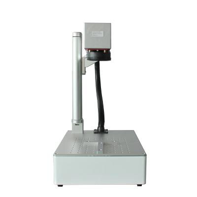 China 3D Laser Marker 20w 50w Portable Silver Metal Jewelry Stainless Steel Iron Laser Marking Machines With Rotary for sale