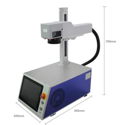 China Air Cooled All In One Max Raycus 20w 30w 50w Fiber Laser Marking Mini Type Metal Engraving Machine for sale