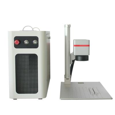 China Air-cooled laser marker on metal and some non metal desktop type 30w mini fiber laser marking machine for sale