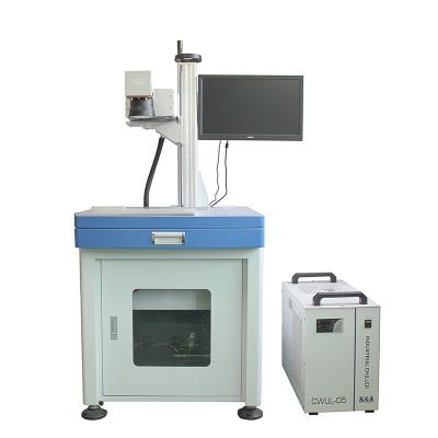 China 3w 5w laser air cooled desktop marker high precision UV laser marking machine for glass for sale