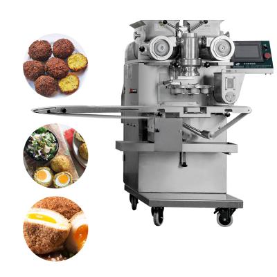 China Safety Multifunctional High Speed ​​Cutting Automatic Frozen Falafel UPE Making Encrusting Machine for sale