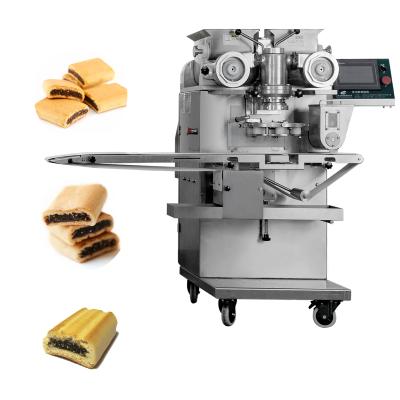 China Safety High Productivity Multifunction Fig Roll Making Automatic Encrusting Machine for sale