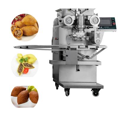 China Safety Low Price Automatic Two Hopper 1.5KW 304 Stainless Steel Kubba Kibbe Kibbeh Making Encrusting Machine for sale