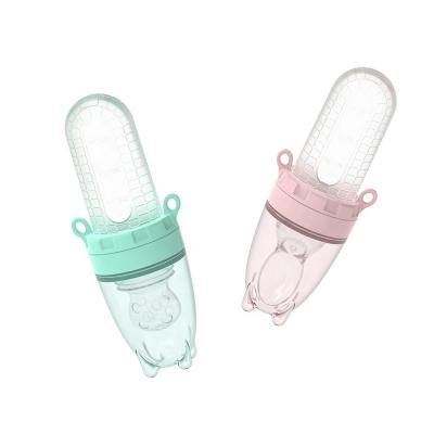 China BPA Free Ready to ship Manufacturer OEM Service Soft Kids Food Feeder Nipple Silicone Feeder Baby Pacifier with Cover baby food feeder for sale