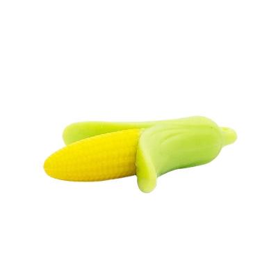 China 100% OEM Service Safe Material Professional Silicone Corn Shape Silicone Baby Teether Eco-friendly for sale