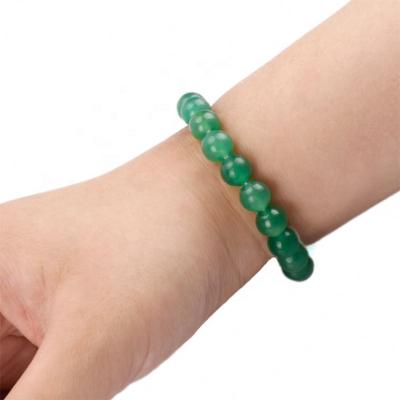 China Small Fashion Lucky Bracelets Female Energy Bulk Jade Men's Bracelet The Set New Fashionable Beads Wide Green Agate Love Gift Love Bead for sale