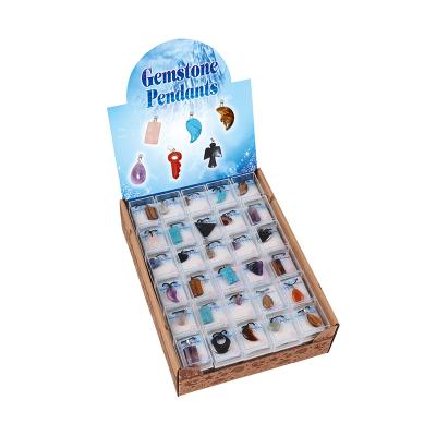 China China CXDGEM PK220 Matched Shaped Gemstone Pendant With Acrylic Box for sale