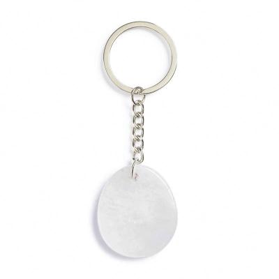 China Clear Quartz Keychains Like Metal Key Ring Key Chain Key Personalized Luxury Accessories For Kids Trend Cute Women Fashion Set Promotional for sale