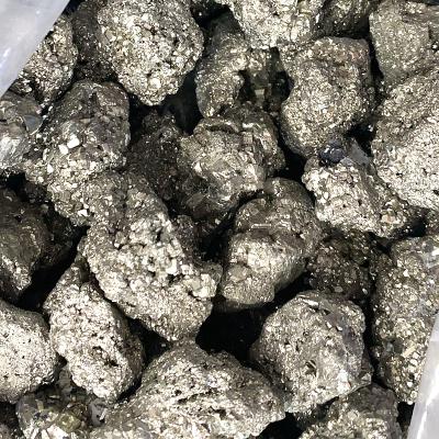 China High Quality Natural Stone Pyrite Crystal Bulk Price For Sale from China Peru Peruvian Raw Rough Nugget Chip Cluster Mineral Specimen Gold for sale