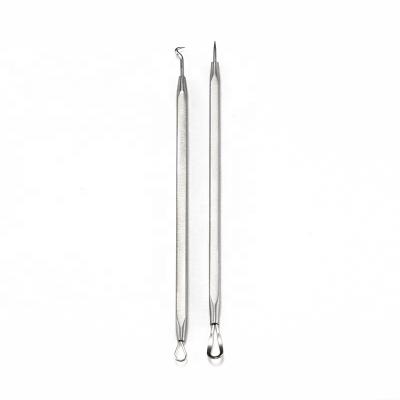 China .etc Professional Home Straight Needle Curved Blackhead Removal Needle Acne Tool Kit 2 PCS per SET for sale