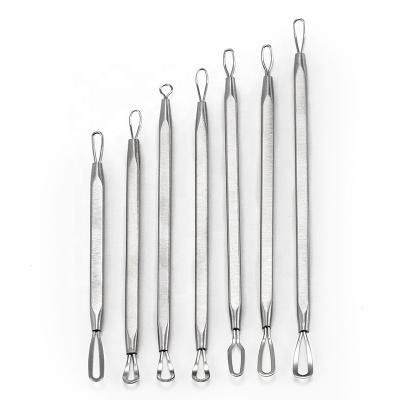 China Factory direct sale 5pcs portable stainless steel facial skincare tools beauty tool for removing blackheads and acne needles for sale