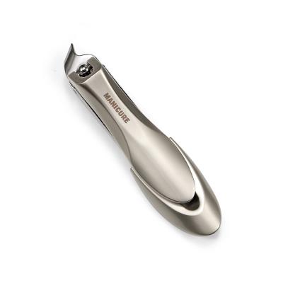 China Hot Selling Sharp No Splatter Toenail Nipper Pedicure Clippers With Catcher Cuticle Stainless Steel Nail Clippers for sale