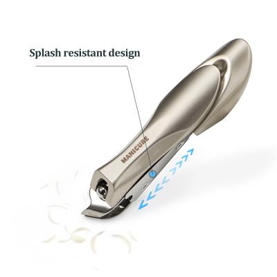 China Hot Selling Sharp No Splatter Toenail Nipper Pedicure Clippers With Catcher Cuticle Stainless Steel Nail Clippers for sale