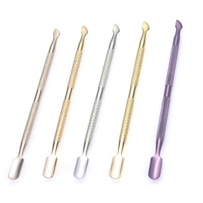 China Nail Trimming Manicure Accessories Tools High Quality Stainless Steel Nail Cuticle Pusher Trimmer for sale