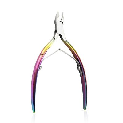 China High Quality Stainless Steel Double Fork Nail Scissors Finger Manicure Skin Nippers Cuticle Dead Nail Clippers for sale