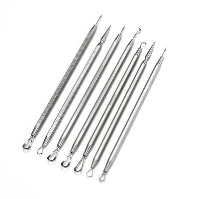 China High Quality Acne Tool Blackhead Needle Acne Squeeze Double Stainless Steel Acne Tightening Needle Set for sale