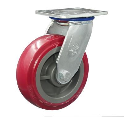 Chine Retail Heavy Duty 8 Inch PU Swivel Caster Wheel à vendre