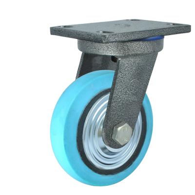 China High construction material stores heavy load hardness and supper wear - resistance iron-core nylon swivel 10inch large caster Te koop