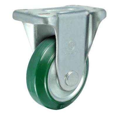 Cina Garment Shops Industrial Medium Duty Casters 150mm Green Rubber Wheels For Factory in vendita